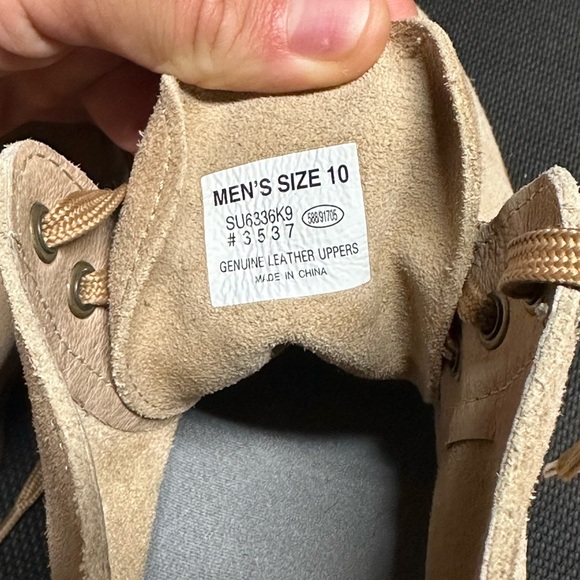 Golden Fox 6” Boondocker Tan Suede Boots Size 10 US Men’s - Picture 3 of 4